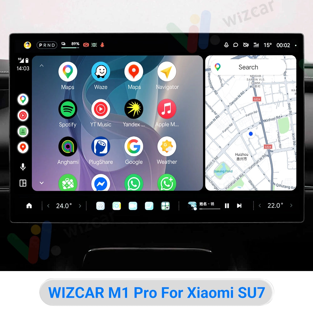 Xiaomi SU7 YU7 2024-2026 | WIZCAR M1 Pro Wireless Android Auto Support Xiaomi SU7 YU7 2024-2026 | WIZCAR M1 Pro Wireless Android Auto Support